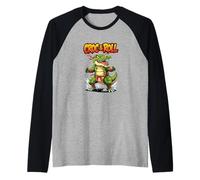 Croc and Roll Funny Cartoon Crocodile Musique Animal Design Manche Raglan