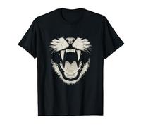 Croc de Chat Vampire Effrayant Halloween années 90 Vintage Punk T-Shirt Graphique avec Valeur
