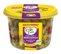 Croc Frais - Olives dénoyautées à la Méditerranéenne, Barquette 500g - Lot de 3