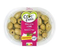 CROC' FRAIS Olives vertes dénoyautées à la grecque 200 g