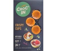 CROC’IN - Coupelles à Garnir Orange - Fond de Tarte Pour Pâtisserie ou Apéritif - Confection Artisanale & Vegan - 24 pièces