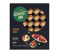 CROC’IN - Coupelles Comestibles à Garnir Neutre - Fond de Tarte Pour Pâtisserie ou Apéritif - Confection Artisanale & Vegan - 60 pièces