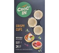 CROC’IN - Coupelles Comestibles à Garnir Tomato - Fond de Tarte Pour Pâtisserie ou Apéritif - Confection Artisanale & Vegan - 24 pièces