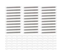 Croc pour Bouteille d'eau de Cage Animal de Compagnie, Mousqueton à Ressort en Acier Inoxydable pour Remplisseur Abreuvoir, Accroche Fixation Serre Montage pour Cage Animaux