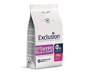 CROCCHETTE EXCLUSION MONOPROTEIN VET Diet Hypoallergenic Maiale E PISELLI Medium E Large Breed. 2KG