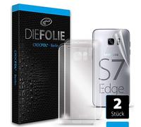 Crocfol les Film pour Samsung Galaxy S7 Edge, l'Alternative à la coque pour l'arrière [Back Cover], Lot de 2 films de protection + 1 x le verre liquide, sans frustration aufbringung (sans bulles), fonctionne garanti rayures, protection avec Anti Shock, couverture complète de tout arrière, pas de Char de verre ou véritable verre ou film de protection verre ou Char de mais le film [Back Cover] - Fabriqué en Allemagne