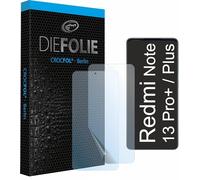 Crocfol Lot de 2 films de protection d'écran pour Redmi Note 13 Pro + / 13 Pro Plus - Film de protection d'écran du vainqueur du test - Film blindé 5D auto-cicatrisant de qualité supérieure - Longue