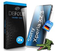 Crocfol Lot de 2 films de protection d'écran pour Sony Xperia XZ3 - Auto-cicatrisant Premium 5D longue durée - Pour l'avant
