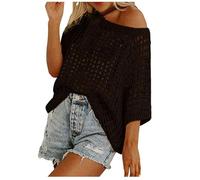 Croche Tunique de Plage Cache-Maillots et Sarongs Ete Cover Up Résille Pareo Grande Taille Haut Boheme Crochet Tee Shirt Sexy Copricostume Pareo Plage Grande Taille