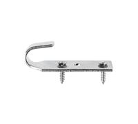 Crochet + 2 Vis | pour Fixation bâche Couverture Piscine Hors Sol Bois| INOX | Unité - POOLCO