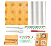 Crochet | 25 x 9,25 po Wooden Knitting Base,Mat Backing is a Game-change For Crocheters. Parfait pour les projets de tricot mastretching