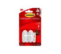 Crochet - 3M Command - Petit modèle - Plastique - Adhésif - Lot de 2