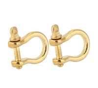 Crochet 6 × 4 × 2 2 Set Manille D'ancrage Laiton Type U Fob Porte-clés Crochet Boucle de Connexion Dorée 10 Mm