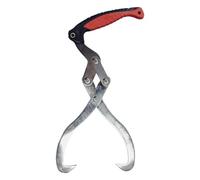 Crochet à bois à 2 griffes - Pinces coulissantes : capacité de charge jusqu'à 110 lb avec poignée antidérapante, pinces à bûches haute résistance pour camions et véhicules