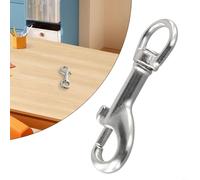 Crochet à boulon à double extrémité en acier inoxydable avec boucle pivotante pour la plongée sous-marine, idéal pour fixer des bouées, baromètres et autres équipements de plongée en toute sécurité