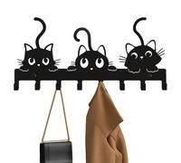 Crochet à clés en forme de chat | Organisateur de cintre - Crochet décoratif de chambre, crochet mural robuste pour manteau, écharpe, chapeau, serviette, clé