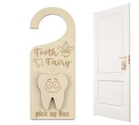 Crochet à dents en bois - Décoration de porte, accessoire de chambre d'enfant mural, matériaux de haute qualité | Boîte cadeau de fête créative pour, écran de récompense, salle de jeux