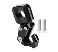 Crochet à Griffe de Guidon - 0,9-1,1 Pouces pour Casque et Sac, adapté pour XADV750/150, Rouge - Alliage d'aluminium CNC, léger et Durable (Noire)