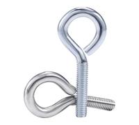 Crochet à œil de chèvre galvanisé, vis à œil de mouton M3-M12 en acier inoxydable 304(M10x30(1pcs) zinc)
