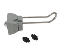 Crochet à outils FX 59/19-24, 111 x 40 x 40 mm, en plastique/acier/acier inoxydable, nu, gris