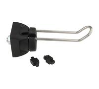 Crochet à outils FX 59/19-24, 111 x 40 x 40 mm, en plastique/acier/acier inoxydable, nu, noir