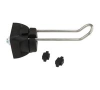 Crochet à outils FX 59/19-24, 111 x 40 x 40 mm, en plastique/acier/acier inoxydable, nu, noir