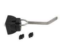 Crochet à outils FX 66/27-13, 125 x 40 x 40 mm, en plastique/acier inoxydable, nu, noir