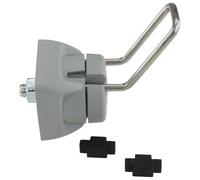 Crochet à outils FX 7/38-24, 66 x 40 x 60, en plastique et acier inoxydable, nu, gris