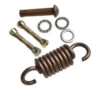 Crochet à ressort en métal pour chaise suspendue - Accessoire pour boucle et balançoire de chaise - Crochet rotatif et forte capacité de charge (marron)