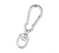 Crochet à ressort robuste en acier inoxydable avec œillet pivotant pour plongée et activités de plein air (77 mm)