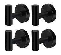 Crochet à Serviette en Acier Inoxydable | Porte-Objets Utilitaire Antirouille 4 Pièces | Crochets Mural En Métal - Pour Cuisine Salle De Bain Intérieur Maison Vêtements Chapeaux Serviettes Peignoir