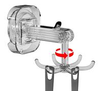 Crochet à six griffes, crochets à ustensiles rotatifs - Crochet à serviette rotatif à 360 degrés avec 6 griffes | Organisateur de douche, rangement de salle de bain pour cuisine, salle de bain et plac