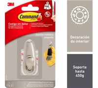 Crochet à suspendre 3M 450 g argenté métal (1 pièce)