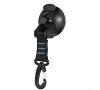 Crochet à ventouse avec rotation à 360 degrés, crochet de suspension portable pour voiture avec sangle en nylon réglable pour camping, voyage, randonnée, installation sans perçage (D)