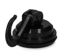 Crochet à ventouse, capacité de charge: 6 kg, noir