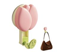 Crochet à ventouse pour douche - Fleurs mignonnes réutilisables et décoratives - Sans perçage - Pour salle de bain, entrée, cuisine, mur carrelé, porte en verre, S