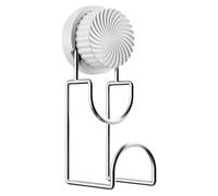 Crochet à ventouse pour paroi de douche - Étagère de rangement pivotante sans perçage - Ventouse forte lourde - Pour cuisine, salle de bain, fenêtre de douche et