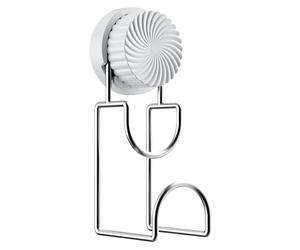Crochet à ventouse pour paroi de douche - Étagère de rangement pivotante sans perçage - Ventouse forte lourde - Pour cuisine, salle de bain, fenêtre de douche et