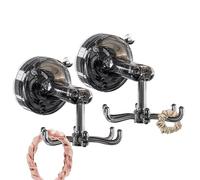 Crochet à ventouse rotatif - Cintre à outils de cuisine polyvalent à 6 griffes | Support rotatif réglable pour tasses, ustensiles, tasses, support de rangement peu encombrant, organisateur mural suspe