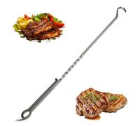 Crochet à viande Flipper 10 pouces en acier inoxydable, crochet à retournement tranchant, lavable et réutilisable pour barbecue, grillades, queue de cochon