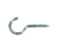 Crochet à vis acier zingué Ø 3,5 x L 20 mm - Sachet de 9