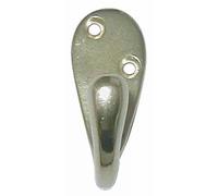 Crochet accroche torchons 2 trous de fixation - Poli verni CADAP