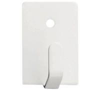 Patère pop adhésif blanc-4 blanc