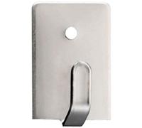 Crochet adhésif de cuisine en blister de 4 gris