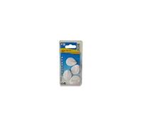 Crochet adhésif ISO ovale mini blanc - Lot de 4 - Sans perçage