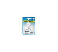 Crochet adhésif ISO ovale PM blanc céramique lot de 3 sans perçage