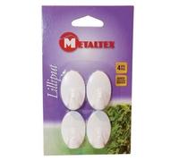 Metaltex Crochet adhésif Lilliput 292002 – Lot de 4