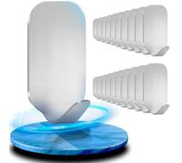 Crochet Adhésif Mural 20 Pcs, Acier Inox 304 Porte Serviette Mural Super Capacité de Charge,Crochets Adhesifs Muraux Stable & Extra Adhesive, Accroche Serviette sans Percage Bon Choix pour les Chevaux