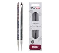 Crochet afghan/tunisien interchangeable KnitPro Dreamz | Taille US K (6,5 mm)