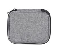 Crochet Aiguilles Sac De Rangement Gris 2 Couches 600D Tissu Oxford Aiguilles À Tricoter Organisateur Spacieux Voyage Adapté Pour Le Travail À Domicile Parcs Aéroports